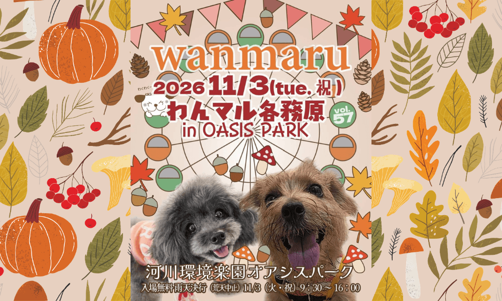 11月3日(火・祝)わんマル各務原 in OasisPark|岐阜県各務原市